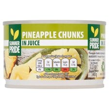 SUMMER PRIDE PINEAPPLE CHUNKS IN JUICE 227G