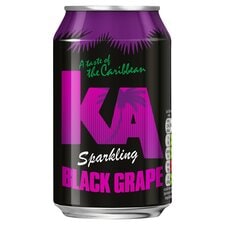 Ka Sparkling Black Grape 330Ml Can