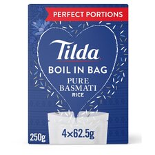 Tilda Boil In Bag Basmati Rice 4 X 62.5G