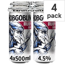 Hobgoblin Ruby Ale Beer Can 4x500ml