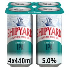 Shipyard American IPA Ale Beer Bottle 4X440ml