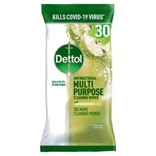 Dettol Antibacterial Multi Surface Cleaning Wipes Apple 30 Pack