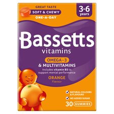 Bassetts Omega-3 & Multivitamin Orange Soft & Chewies 3-6 Years 30s