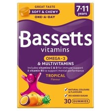 Bassetts 7-11 Multi Vitamin Plus Omega-3 Tropical Soft & Chewies