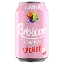 Rubicon Sparkling Lychee Juice Drink 330Ml Can