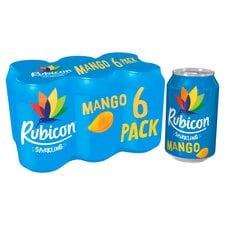 Rubicon Sparkling Mango Juice Soft Drink 6 x 330ml