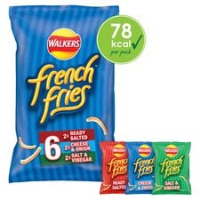 Walkers French Fries Variety Multipack Crisps 6x18g