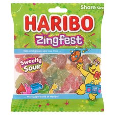 Haribo Zingfest Fizzy Fruit Flavour 150G