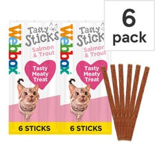 Webbox Cat Sticks Salmon Treats 6 Sticks