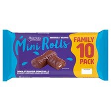 Hoppers Chocolate Mini Rolls 10 Pack