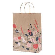 Eco Nature Pink & Blue Floral Large Bag