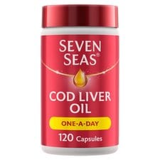 Seven Seas Cod Liver Oil Omega-3 One A Day Capsules - 120s