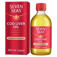 Seven Seas Cod Liver Oil & Omega 3 Maximum Strength Liquid 300Ml