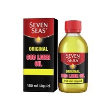 Seven Seas Original Cod Liver Oil Liquid Supplement with Omega-3 Fish Oil - 150ml