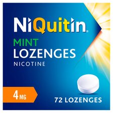 NiQuitin Stop Smoking Aid 4mg Nicotine Lozenges - Mint 72s