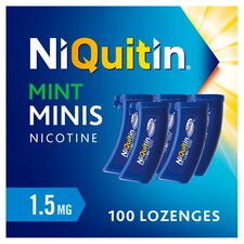 NiQuitin Minis 1.5mg Nicotine Lozenges - Mint 100s