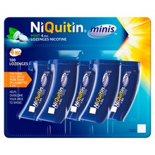 NiQuitin Minis 4mg Nicotine Lozenges - Mint 100s