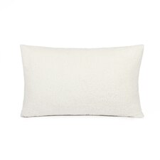 OHS Soft Teddy Fleece Filled Bed Pillow, 45x75cm - Cream