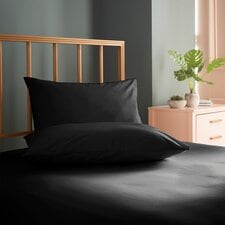 Cosmo Living Black Fitted Sheet Double