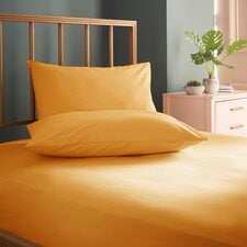 Cosmo Living Ochre Fitted Sheet King