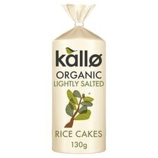 Kallo Organic Lightly Salted Wholegrain Rice Cake 130G