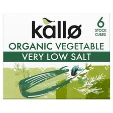 Kallo Organic Low Salt Vegetable Stock Cube 60G