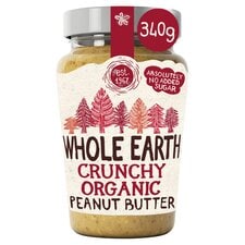 Whole Earth Organic Crunchy Peanut Butter 340G