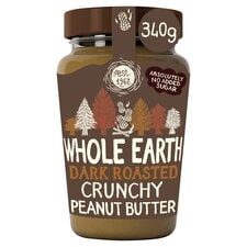 Whole Earth Crunchy Dark Roasted Peanut Butter 340G