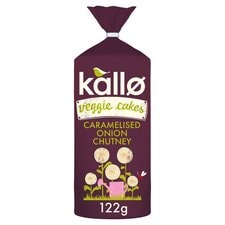 Kallo Veggie Cakes Caramelised Onion Chutney 122G