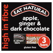 Eat Natural Bars Apple, Ginger & Dark Chocolate 3 X 45G