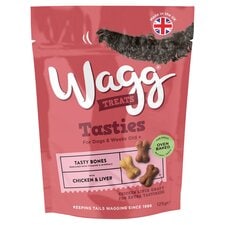 Wagg Dog Treats Tasty Bones With Chicken and Liver 125g