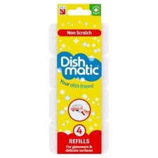 Dishmatic Non Scratch Scourer Refill 4 Pack