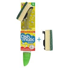 Dishmatic Style Fillable Handle & Replacement Sponge