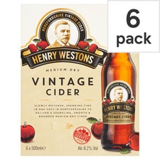 Henry Westons Vintage Cider 6X500ml Bottle