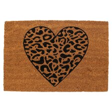 Mighty Mat Leopard Heart Mat 40 X 60Cm