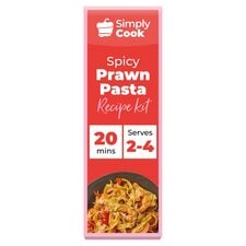 Simply Cook Spicy Prawns Pasta Recipe Kit 43G