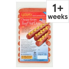 Gilberts American Hot Dogs 350G