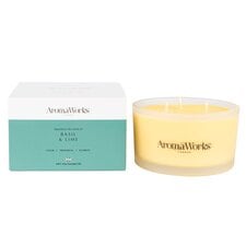 Aromaworks Basil & Lime Multiwick Candle 390g