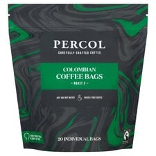 Percol Colombian Coffee Bags 20 Pack 160G