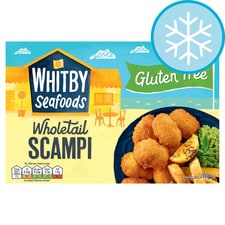 Whitby Seafoods Wholetail Gluten Free Scampi 200G