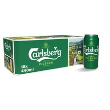 Carlsberg Danish Pilsner Lager Beer Can 18x440ml