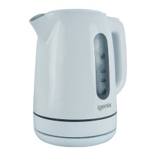 Igenix IGK01022W Cordless Electric Jug Kettle, 2200 Watt Rapid Boil, White