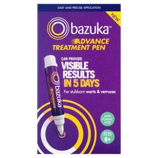 Bazuka Advance Treatment Pen For Stubborn Warts & Verrucas 3ml