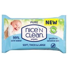 Nice & Clean Pure Baby Wipes 60 Sheets