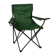 Redwood Folding Canvas Camping Armchair - Green