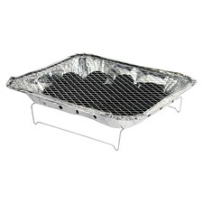 Redwood Disposable BBQ - 25cm x 31cm - Silver