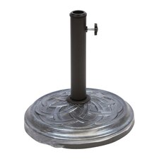 Redwood Metal Effect Concrete Parasol Base - 12kg - Grey