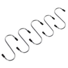 Ashley Heavy-Duty Iron S-Hooks - 65mm - Pack of 5