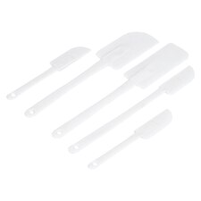 Ashley 5pc Silicone Spatula Set - White