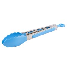 Ashley Stainless Steel Food Tongs - 22.5cm - Blue